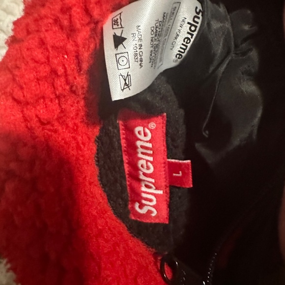 Supreme Reversible Colorblocked Fleece Jacket FW20 Size Large Piet Mondiran - Picture 3 of 6